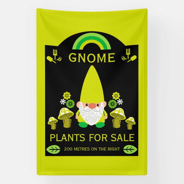 Banderoles Indicateur de jardin personnalisé étanche aux inte (Verticale)