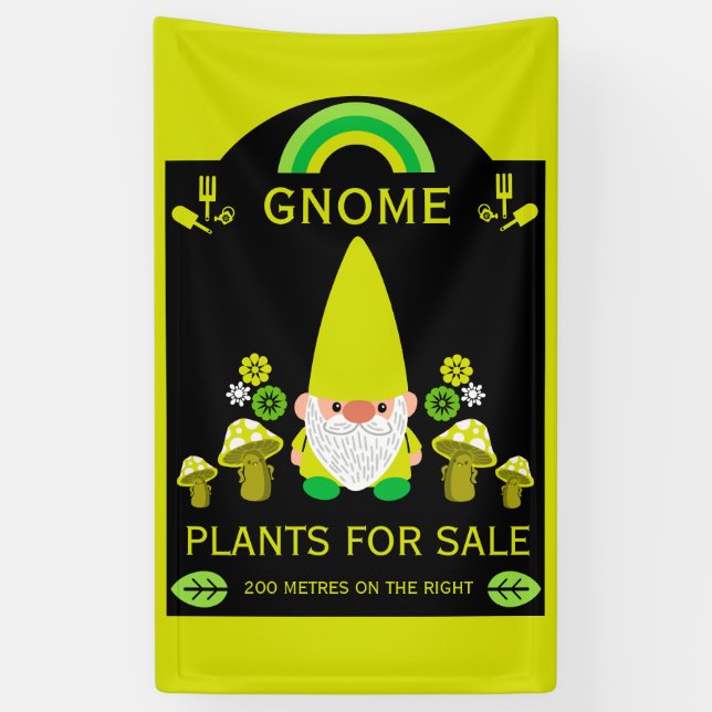 Banderoles Indicateur de jardin personnalisé étanche aux inte (Vertical)