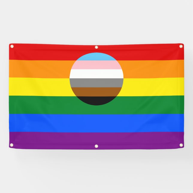 Banderoles Indicateur d'inclusion gay pride (Horizontal)
