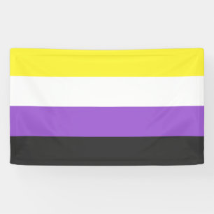 Banderoles Indicateur Enby (Pride non binaire)