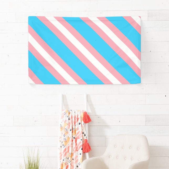 Banderoles Indicateur transgenre personnalisé (En situation)