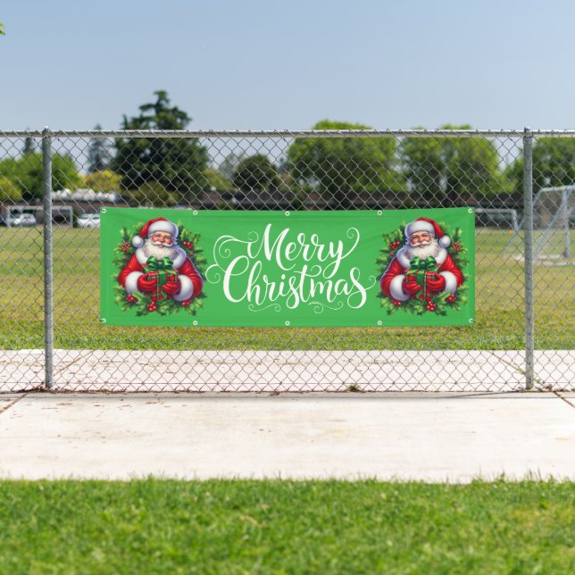 Banderoles Indoor Outdoor Custom Banner-Merry Christmas (En situation)