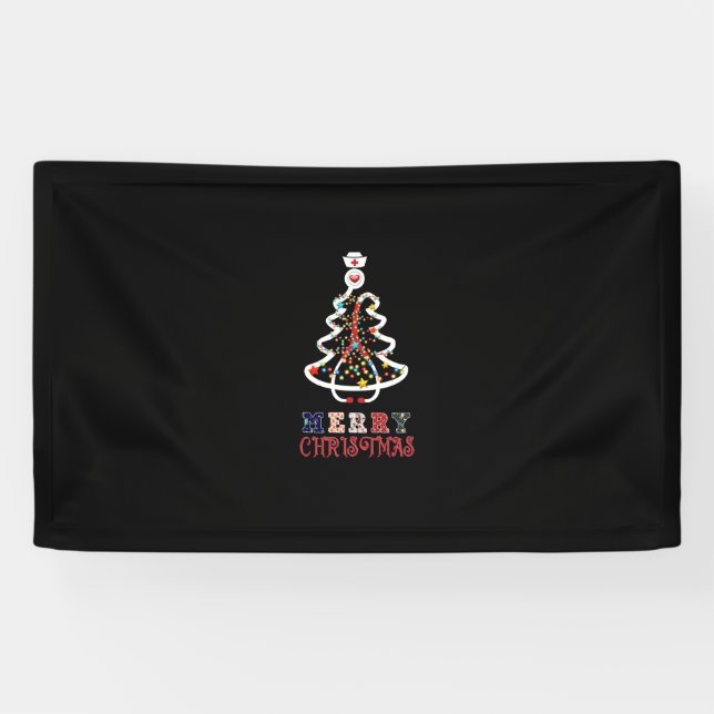 Banderoles Infirmière Cadeau Mery Noël (Horizontal)