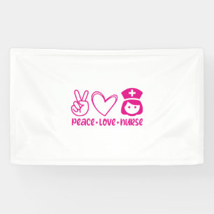 Banderoles Infirmière Cadeau Paix Amour Infirmière