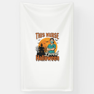 Banderoles Infirmière d'Halloween Aimait Halloween Vintage Ép