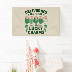 Banderoles Infirmière Labor & Delivery Lucky Charm Shamrock 