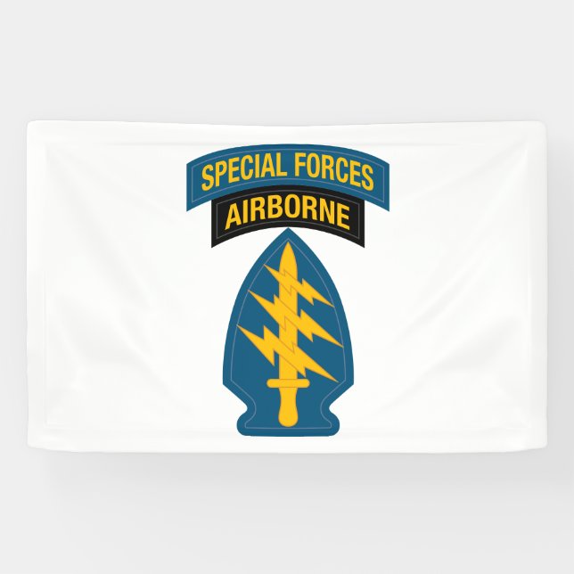 Banderoles Insigne des forces spéciales - Onglet aéroporté (Horizontal)
