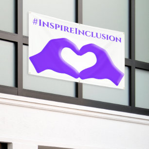 Banderoles Inspire Inclusion Hashtag 8 mars Journée des Femme