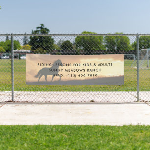 Banderoles Instructeur de leçon d'équitation équestre d'affai