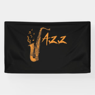 Banderoles Instrument de musique de jazz saxophone