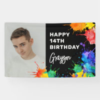 Invitation à une fête d'anniversaire avec photo de