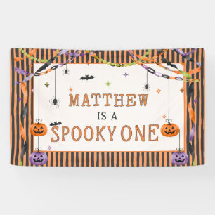 Banderoles Invitation d'anniversaire 1ère année Halloween Fan