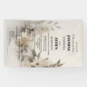 Banderoles Invitations de mariage personnalisées élégantes