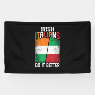 Banderoles Irlandais Italien Drôle Irlandais Italiens Faire M