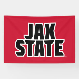 Banderoles Jacksonville State University JAX STATE Bold Text