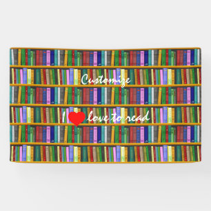 Banderoles J'adore lire Livres Thunder_Cove