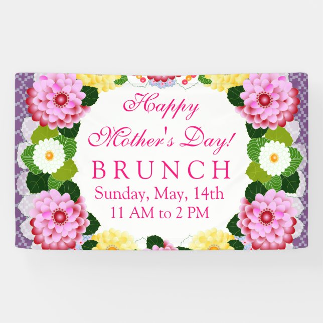 Banderoles Jardin botanique floral (Horizontal)