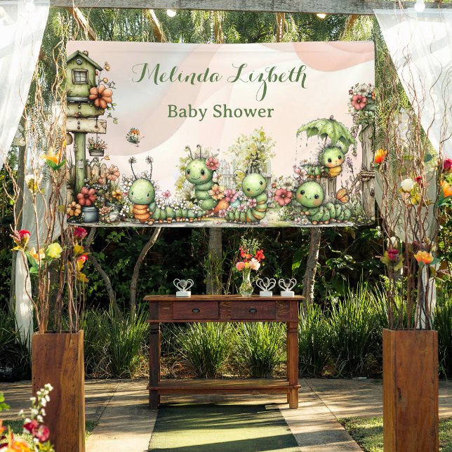 Banderoles Jardin de Chenille Mignonne Fête de Bébé (Créateur téléchargé)