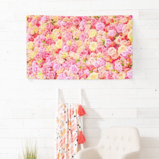 Banderoles Jardin de roses (En situation)