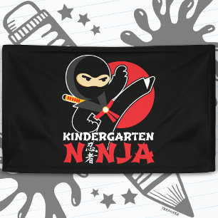 Banderoles Jardin D'Enfants Ninja Tirer Un Coup D'Oeil Premie