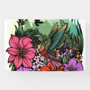 Banderoles Jardin des colibris
