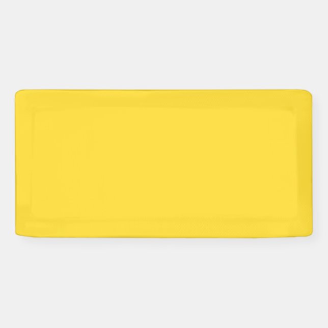 Banderoles Jaune Soleil Uni | Classique Élégant (Horizontal)