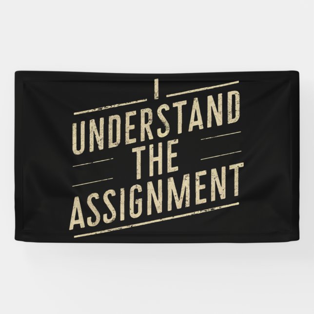 Banderoles Je comprends l'affectation Vote Kamala's 2024 (Horizontal)