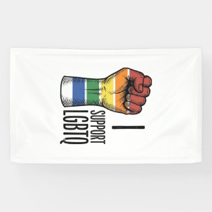Banderoles Je soutiens la conception de chemise de poing de f