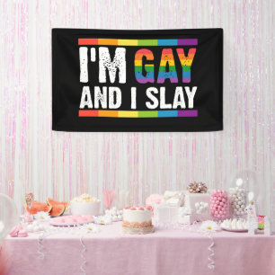 Banderoles Je suis gay et je déchire la fierté gay LGBTQ