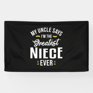 Banderoles Je Suis La Plus Grande Nièce Jamais
