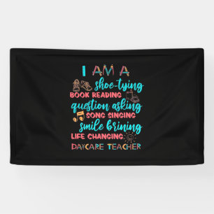 Banderoles Je Suis Un Enseignant De Garderie