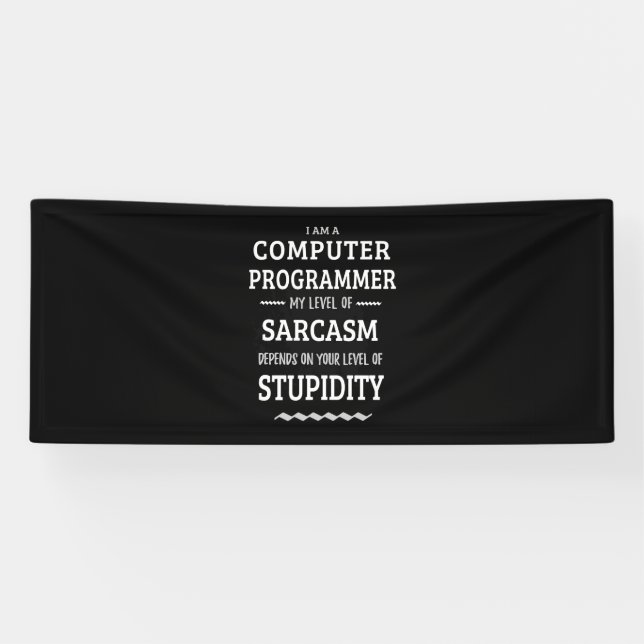 Banderoles Je Suis Un Programmeur Informatique (Horizontal)