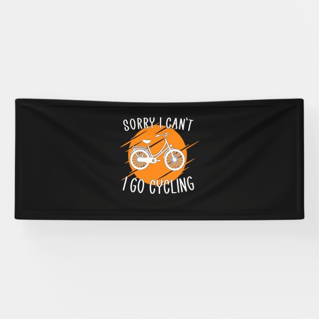 Banderoles Je Vais Faire Du Cyclisme (Horizontal)