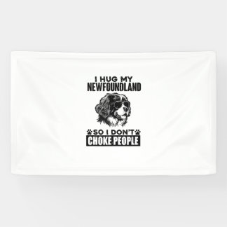 Banderoles J'Embrasse Mon Terre-Neuve Donc Je N'Étouffe Pas L