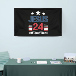 Banderoles Jésus-Christ 2024 Président Élections USA Politiqu
