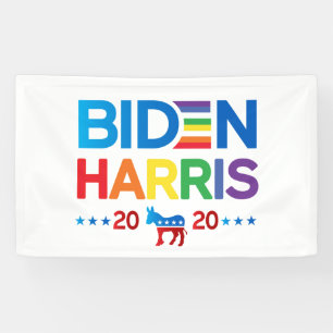 Banderoles Joe Biden Kamala Harris Gay pride Rainbow 2020