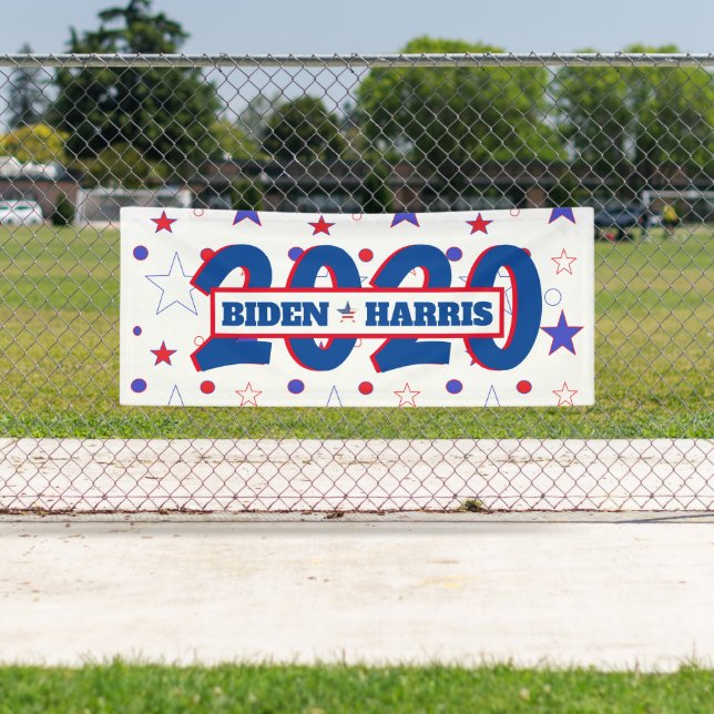 Banderoles Joe et Kamala Patriotic Celebration Political Out (En situation)