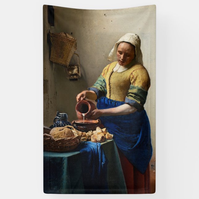 Banderoles Johannes Vermeer - La Milkmaid (Vertical)