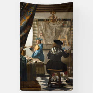 Banderoles Johannes Vermeer - L'Allégorie de la Peinture