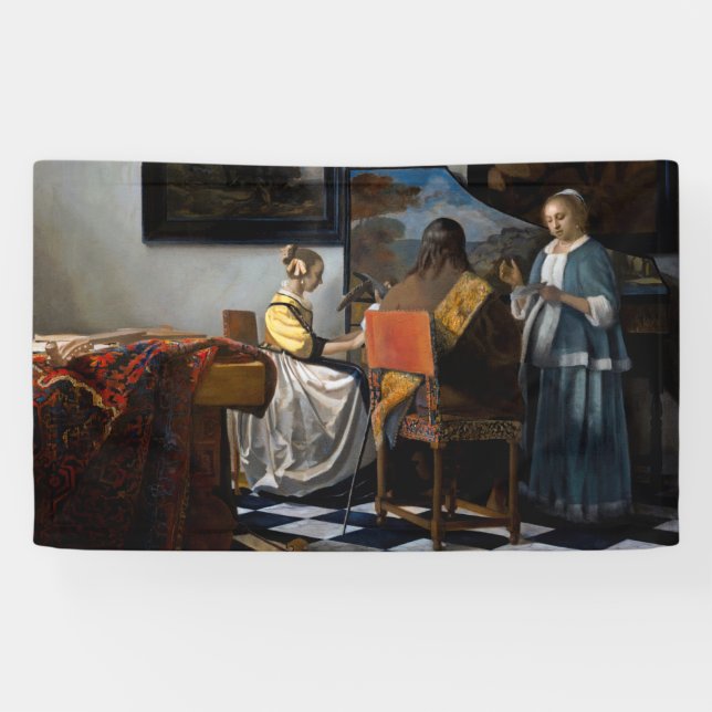 Banderoles Johannes Vermeer - Le Concert (Horizontal)