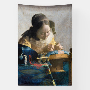 Banderoles Johannes Vermeer - Le Lacemaker