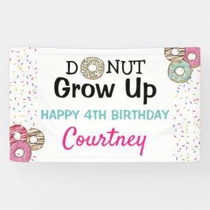 Banderoles Joli Anniversaire Enfant Fête Donut De Croissance
