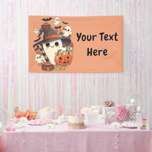 Banderoles Joli fantôme de Halloween de style Kawaii
