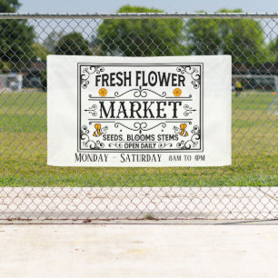Banderoles Joli marché de fleurs fraîches ajouter des jours h
