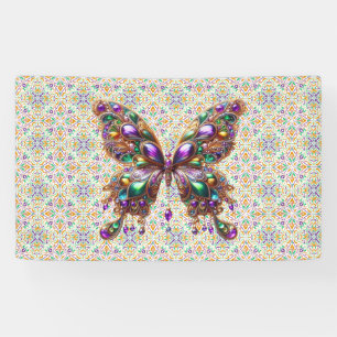 Banderoles Joli papillon Mardi Gras