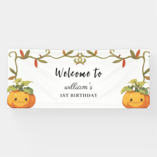 Banderoles Joli sourire Citrouille Terre d'Anniversaire Bienv