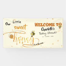 Jolie petite douche de bébé au miel dégoulinant do