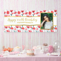 Jolie Tulip Flower personnalisé Texte photo Annive