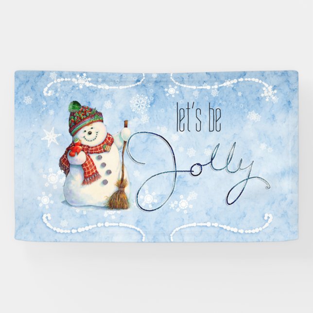Banderoles Jolly Snowman ID841 (Horizontal)