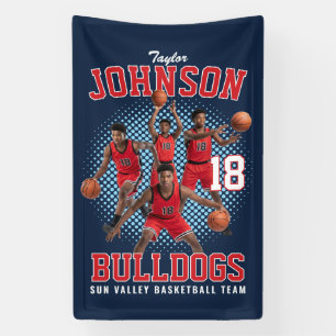 Banderoles Joueur de basketball Photo personnalisée Bootleg S